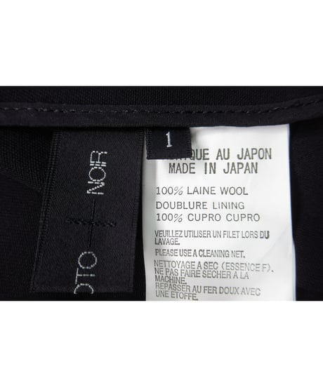 yohji yamamoto +noir ピークドラペルデザインジャケット（NR-J06-100）
