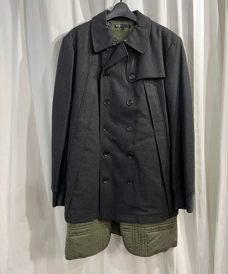 【美品】限定品 Y-3 YOHJI YAMAMOTO ハーフ デザインコート