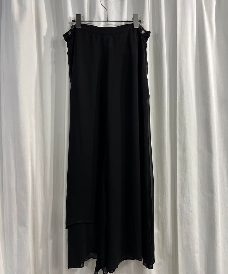 yohji yamamoto サルエルパンツ　スカート 2008SS yohji yamamoto +NOIR スカート風サルエルパンツ（NM-P06