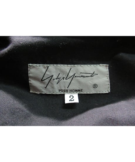 19aw yohji yamamoto pour homme バックフライフロントデザイン ブラウス（HC-B03-001）
