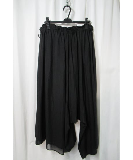 Y’s yohji yamamoto  レイヤードデザイン アシメトリーサルエルパンツ（YK-P26-200）