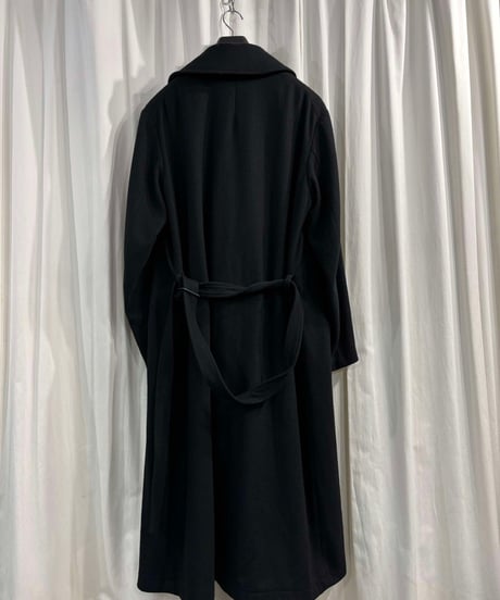 2022AW yohji yamamoto pour homme ツイルフランネル ラウンドカラー コート（HE-C08-105）