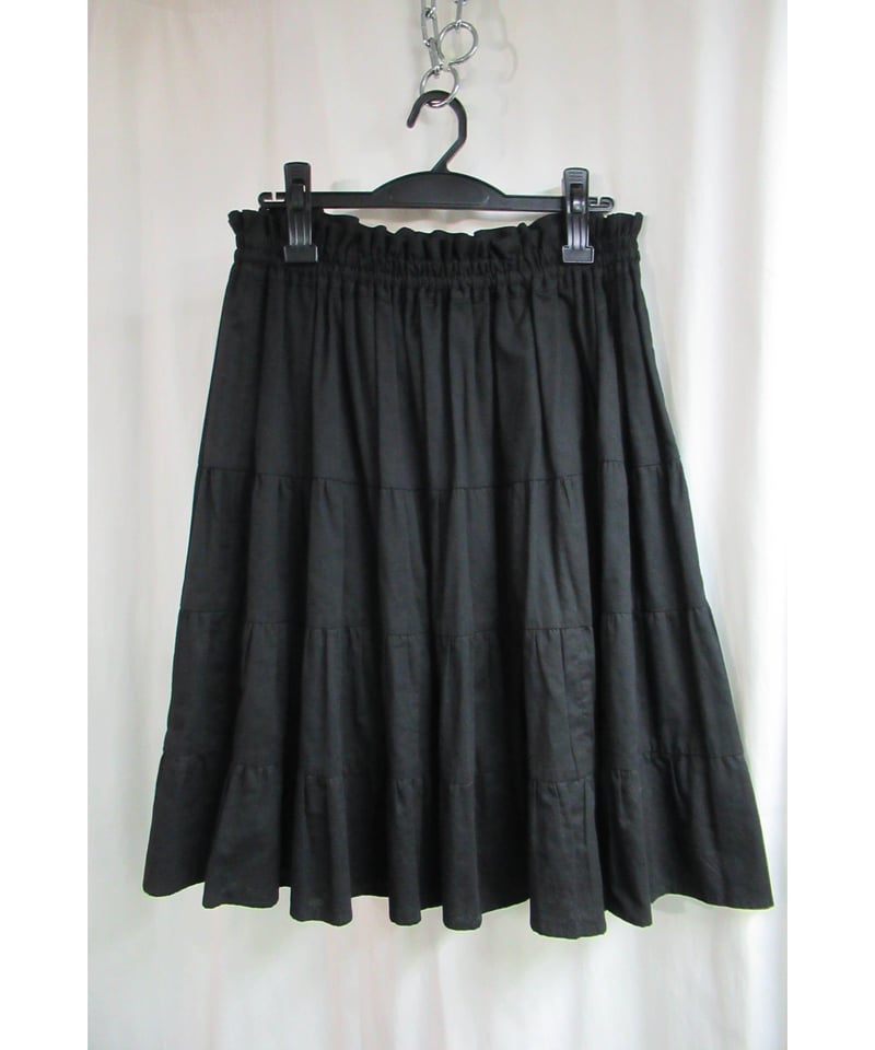 Y's yohji yamamoto ギャザーデザインフレアスカート YR-S11-023