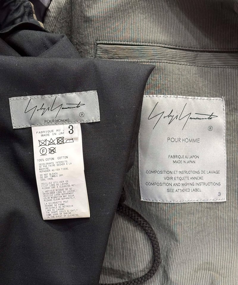 2022SS yohji yamamoto pour homme レイヤードジャケットセットア