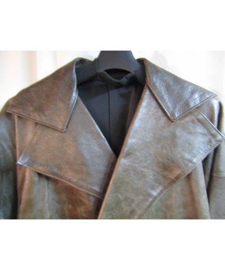 Y's yohji yamamoto レザー切替ロングコート YG-C10-700