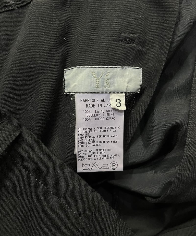 Y's for men yohji yamamoto ウエスト紐パンツ（MV-P04-103-