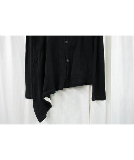 Y's yohji yamamoto アシメトリーデザイン カットソーカーディガン YE-T72-060