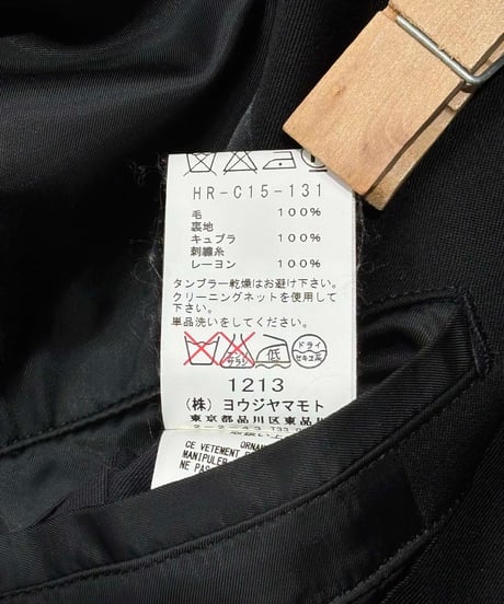 2016AW yohji yamamoto pour homme リエコート（HR-C15-131）