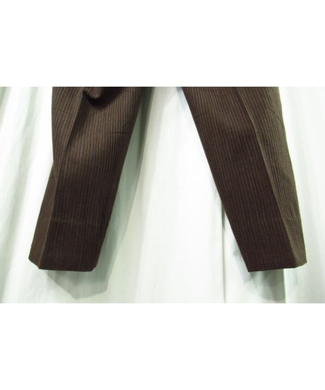 93aw yohji yamamoto pour homme vintage ストライプデザイン セットアップ ブラウン（HP-J39-161)