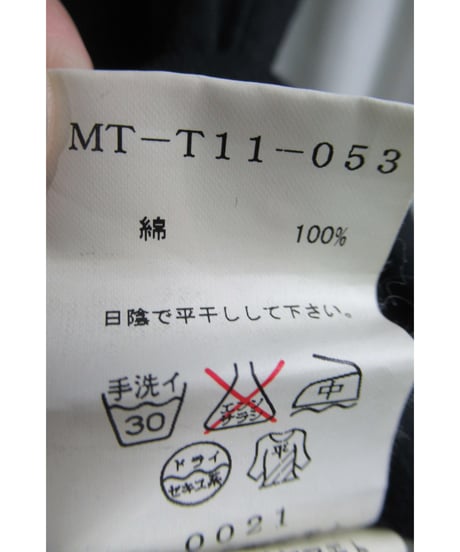 Y's for men yohji yamamoto デザイン 黒 カットソー MT-T11-053