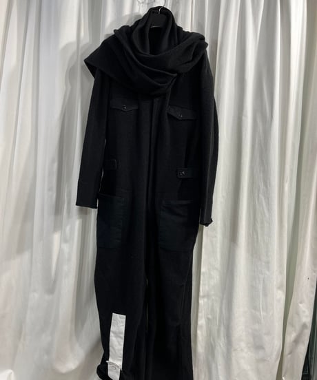 2017AW yohji yamamoto pour homme ストール付きパンツドレス（HK-D16-115）