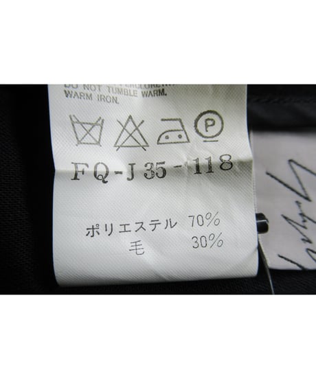 03ss yohji yamamoto femme ノースリーブ ボタンレスデザインジャケット（FQ-J35-118）