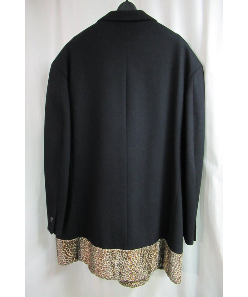 92aw yohji yamamoto pour homme vintage ヒョウ柄切替えデ 92aw yohji yamamoto pour homme vintage ヒョウ柄切替えデ