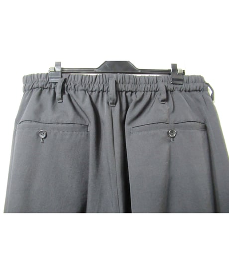 17ss yohji yamamoto pour homme ２タック テーパードパンツ（HD-P19-100）