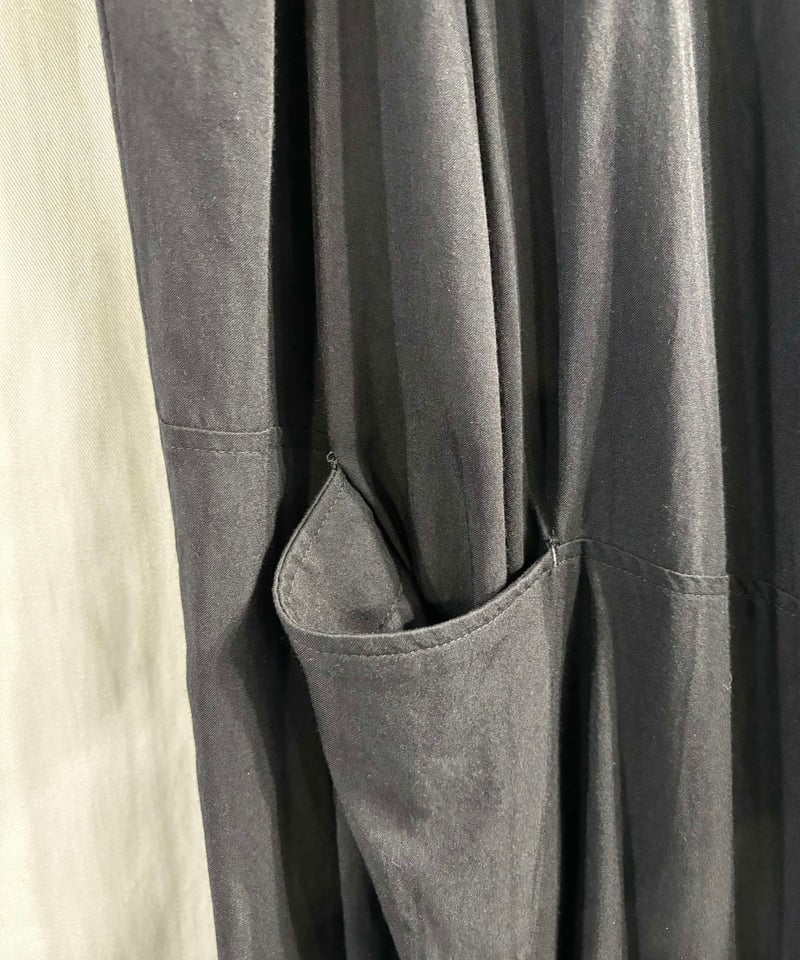 2017ss yohji yamamoto pour homme 黒 デザインパンツ （HD-