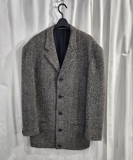 1990aw yohji yamamoto pour homme ツイード5釦 ジャケット (yj-004)