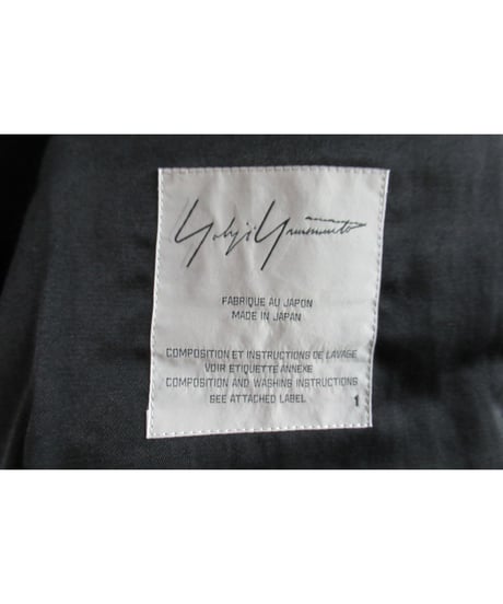 新品 レア 07aw yohji yamamoto famme  黒 羊毛 ロングジャケット FX-J11-001