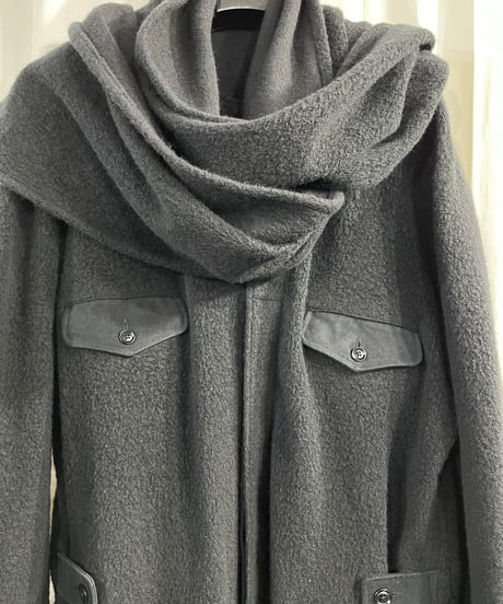2017AW yohji yamamoto pour homme ストール付きパンツドレス（HK-D16-115）