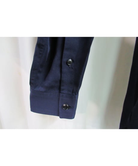 Y's for men yohji yamamoto 赤タグ 紺 ミリタリーシンプルブラウス ME-B50-218
