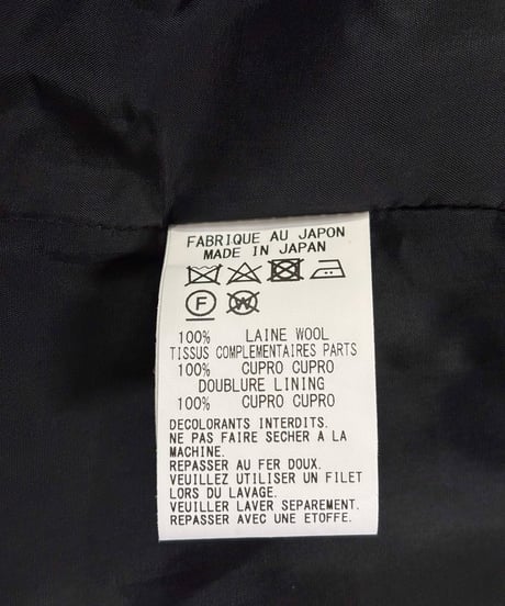 Y's yohji yamamoto ノーカラ－ロングジャケット（YE-J14-100）