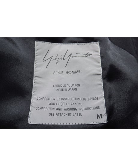 96aw yohji yamamoto pour homme vintage 襟デザイン ロングジャケット（HG-J10-123）