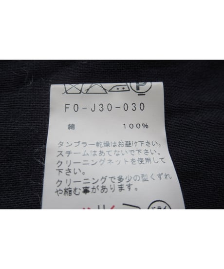 16ss yohji yamamoto femme コットン シンプルジャケット（FO-J30-030）