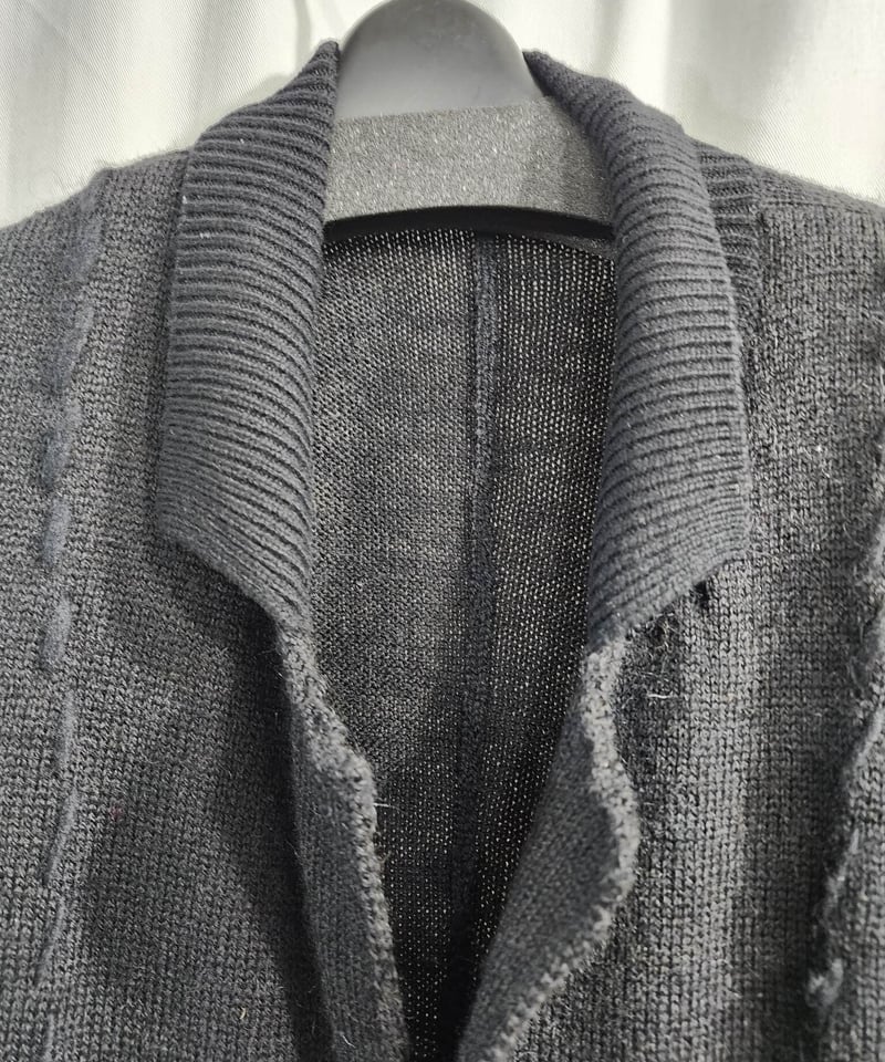 2020aw yohji yamamoto pour homme 黒 デザインニット (HR 2020aw yohji yamamoto pour homme 黒 デザインニット (HR