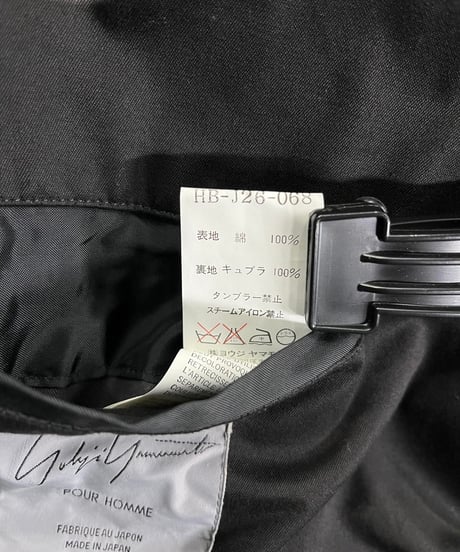 2000SS yohji yamamoto pour homme スタンドカラージャケット（HB-J26-068）