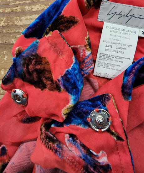 1997ss yohji yamamoto femme シルク ジャガードvintage スカート (FU-S02-552)
