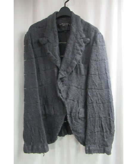 AD2004 COMME des GARCONS HOMME PLUS グレー 縮絨 デザインジャケット PN-J008