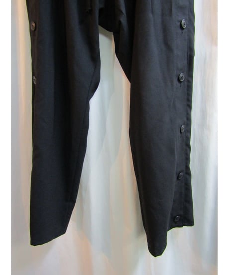 19ss B yohji yamamoto +noir ボタンデザインパンツ NH-P52-101