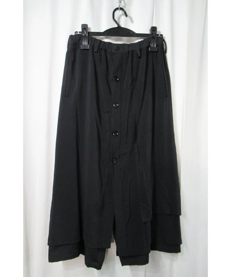 14ss yohji yamamoto femme レイヤードデザイン クロップドパンツ（FG-P09-830）