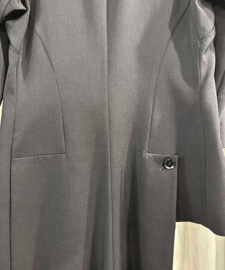 2016SS yohji yamamoto +NOIR アシンメトリーロングジャケット（NO-J17-100）