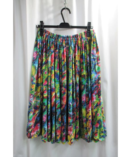 11ss yohji yamamoto femme プリントスカート（FO-T71-655）