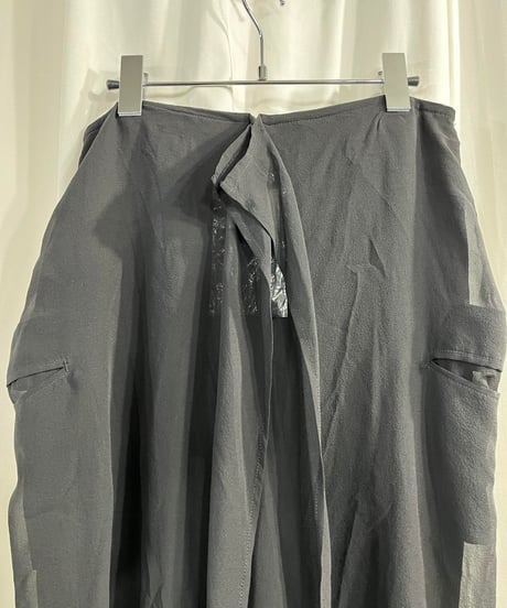 2004SS yohji yamamot +NOIR シルクロングスカート（NZ-S16-814）