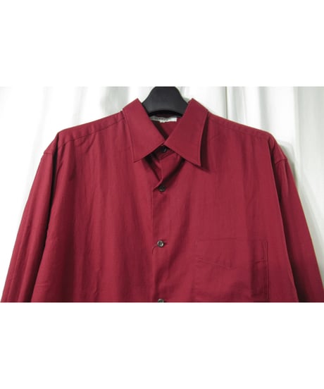 Y's for men SHIRTS yohji yamamoto 赤 コットン シンプルブラウス（MT-B30-058）