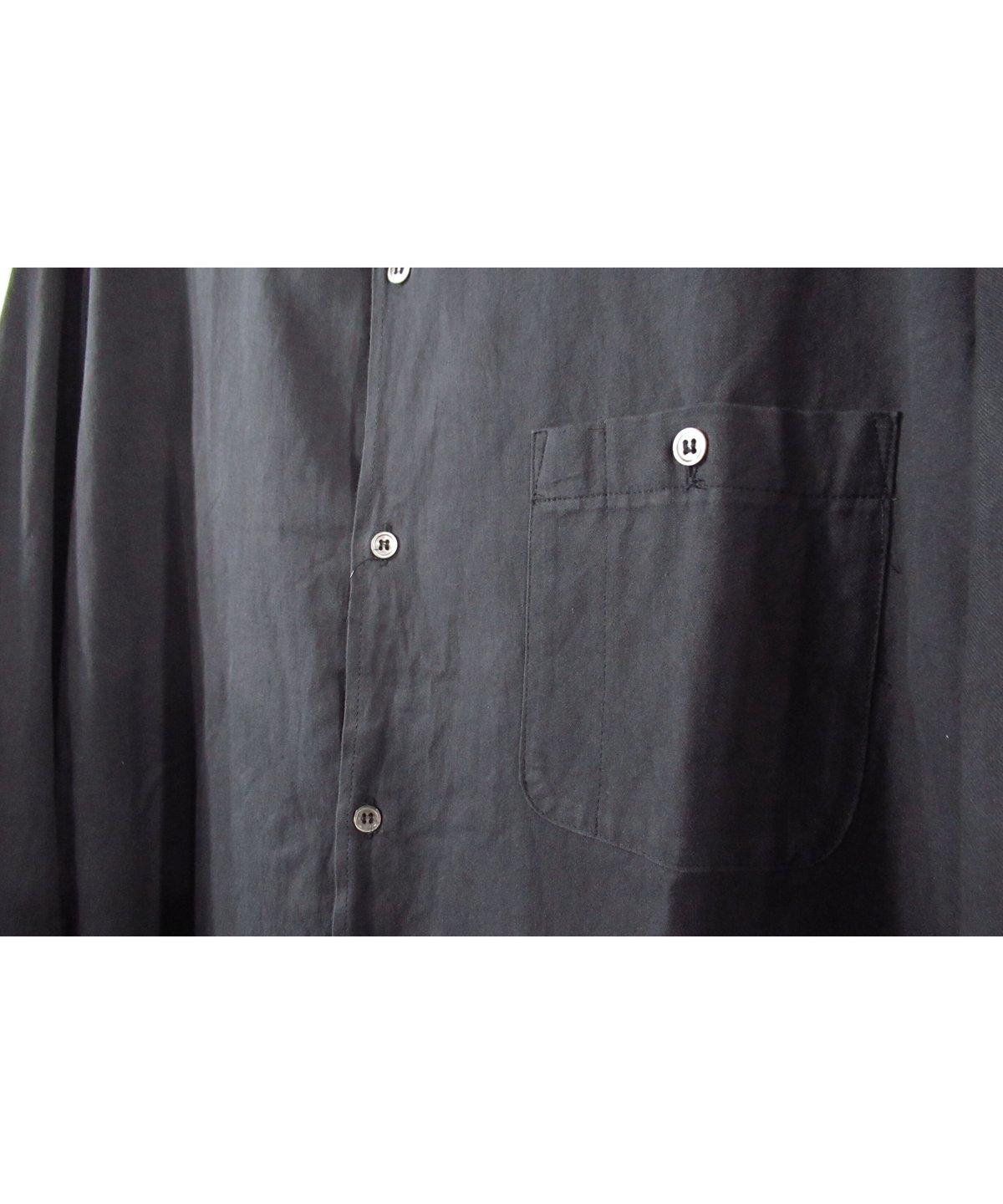 Y,s for men YOHJI YAMAMOTO赤タグ 長袖シャツ ブラウン 赤タグ Y's for men yohji yamamoto ポケットデザイン コットン