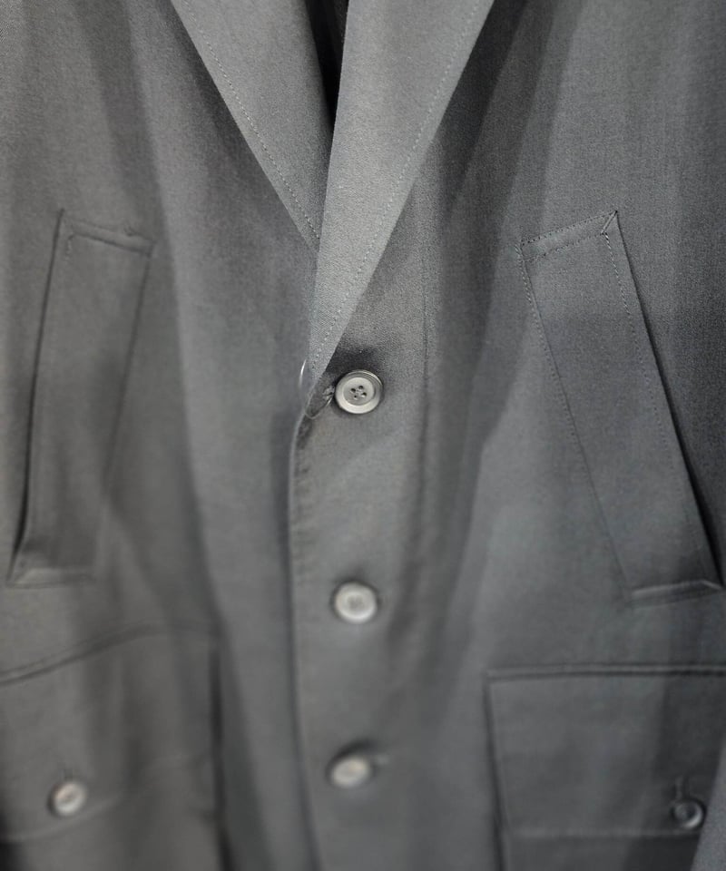 2022ss yohji yamamoto pour homme 黒 ミリタリーマチポケットデ