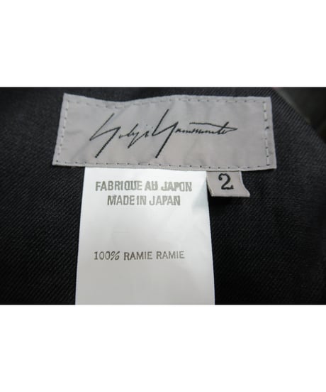 05ss yohji yamamoto femme 麻 変形デザイン サルエルパンツ（FY-P13-301）