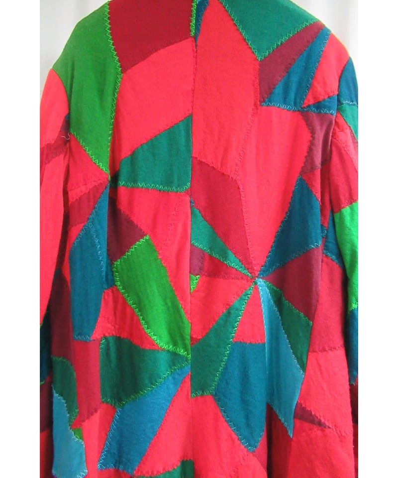 2000AW yohji yamamoto pour homme パッチワークスタンドカラージ