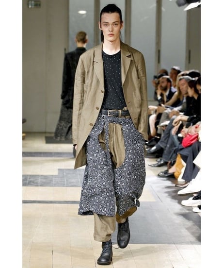 美品 12ss yohji yamamoto pour homme カーキ バック切替デザインジャケット HB-J33-804