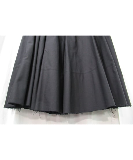 REGULATION yohji yamamoto femme コットン プリーツスカート（FE-S52-002）