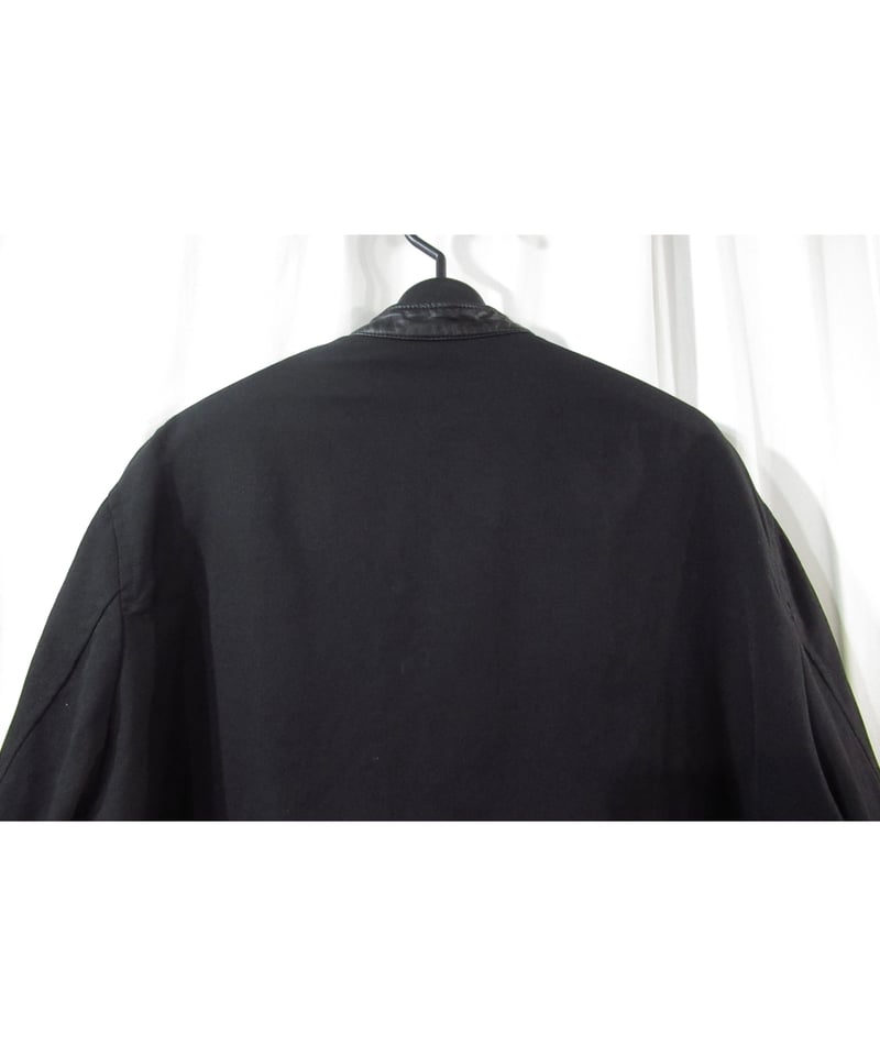 Y's for men yohji yamamoto レザー切替え スタンドカラー