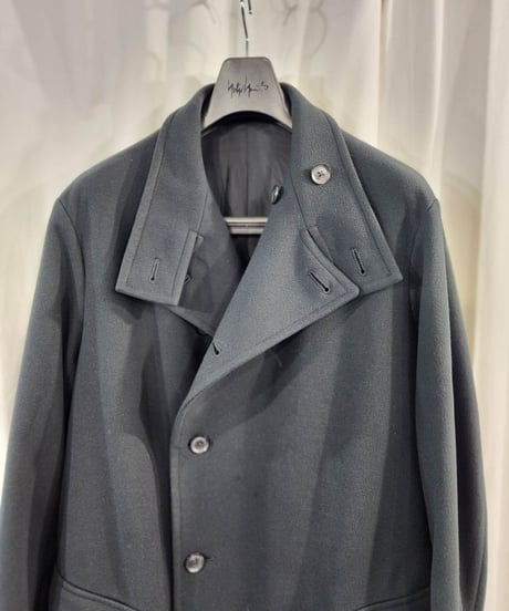 2019aw yohji yamamoto pour homme 黒 デザインコート (HC-C10-90)