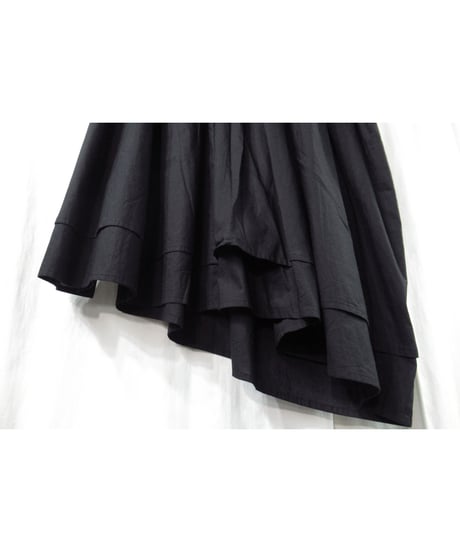 Y’s yohji yamamoto コットン レイヤードデザイン フレアスカート（YR-S02-003）