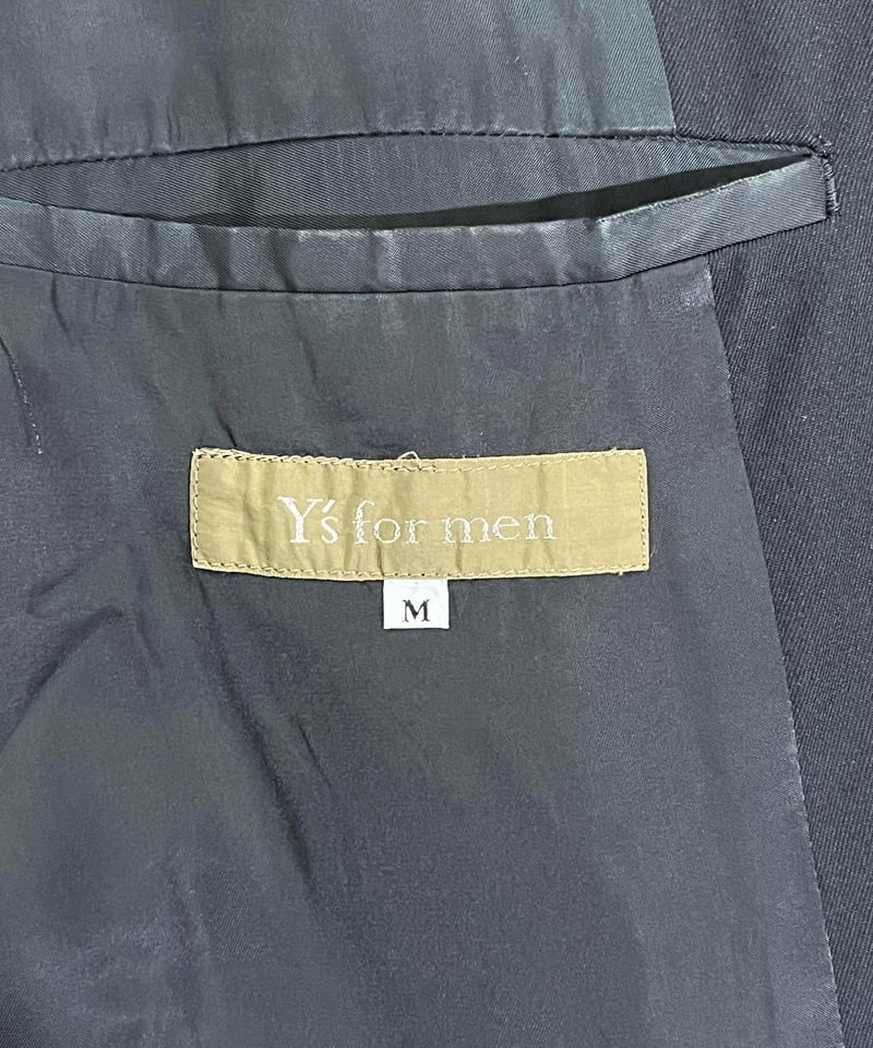 Y's コットンジャケット Y's for men SHAVED CLOTH JACKET / WRINKLED GABARDINE (BLACK