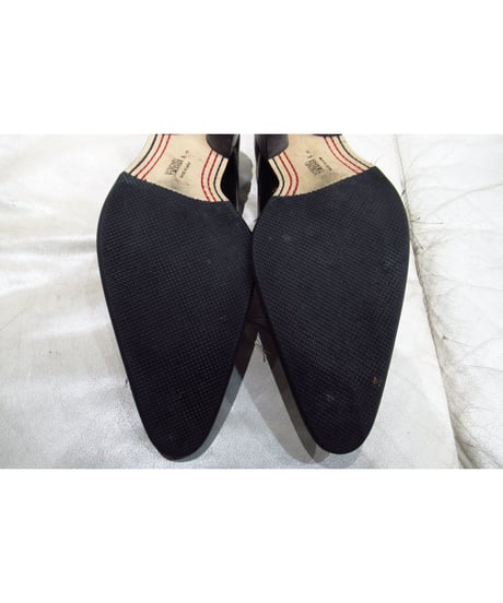06aw yohji yamamoto pour homme HIROMU TAKAHARA 金糸ステッチデザイン レースアップシューズ（HB-E06-721）