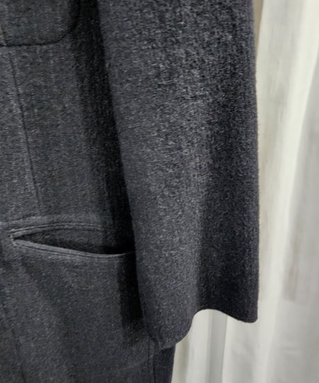 Y's for men  yohji yamamoto チャコールグレー ストライプロングジャケット  (MJ-J06-110)