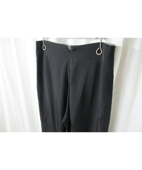 yohji yamamoto +noir シルク シンプルストレートパンツ（NC-P04-425）