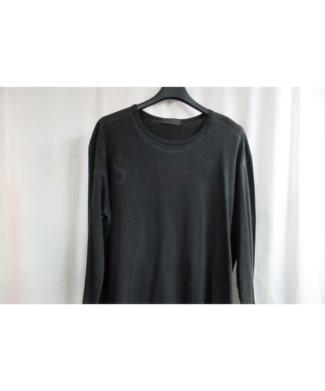 Y's for men yohji yamamoto 黒 ロゴプリントカットソー MX-T96-951